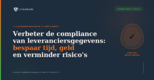 Verbeter de compliance van uw leveranciersgegevens